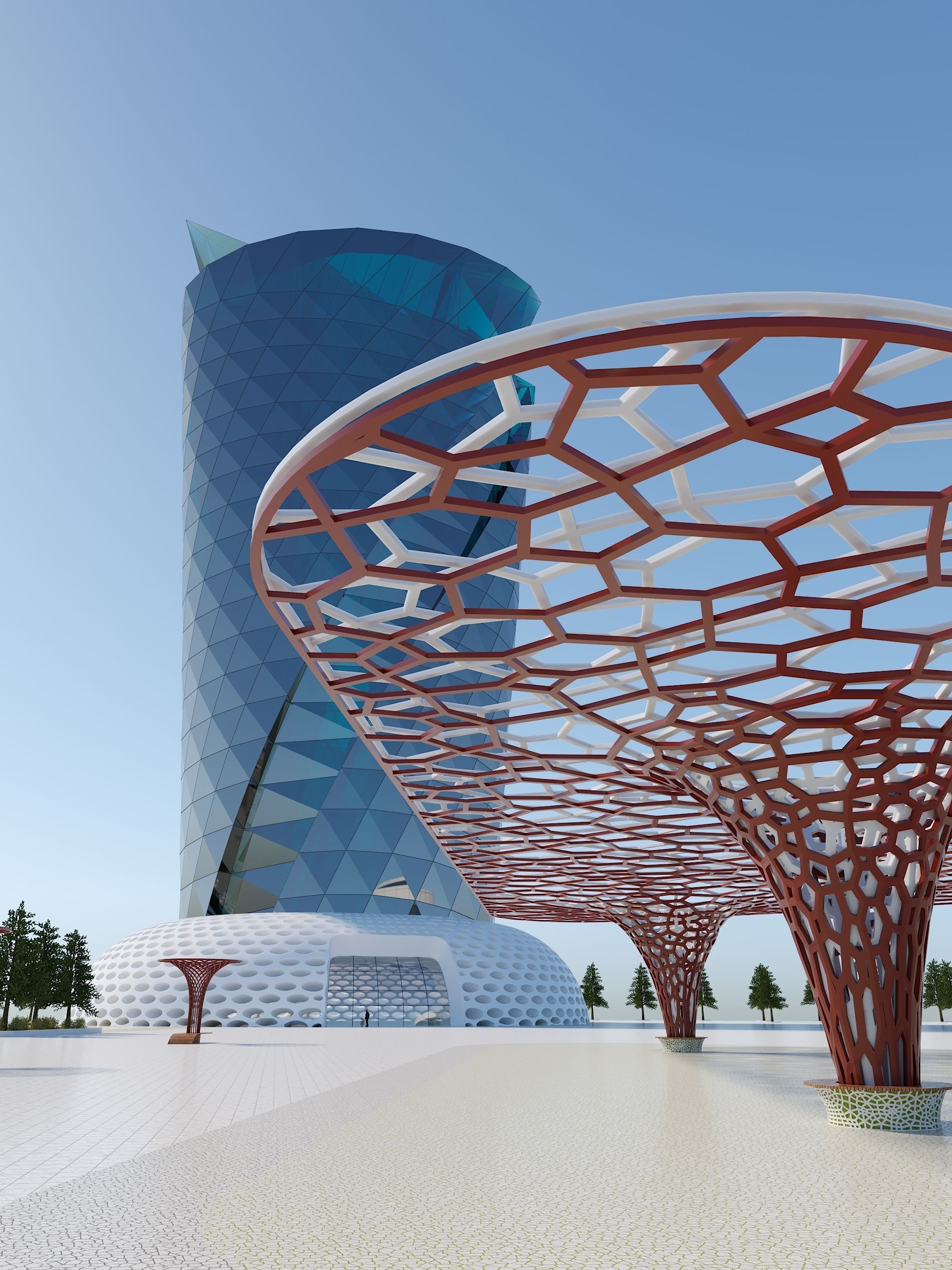 Future City Building consept 3D model_32