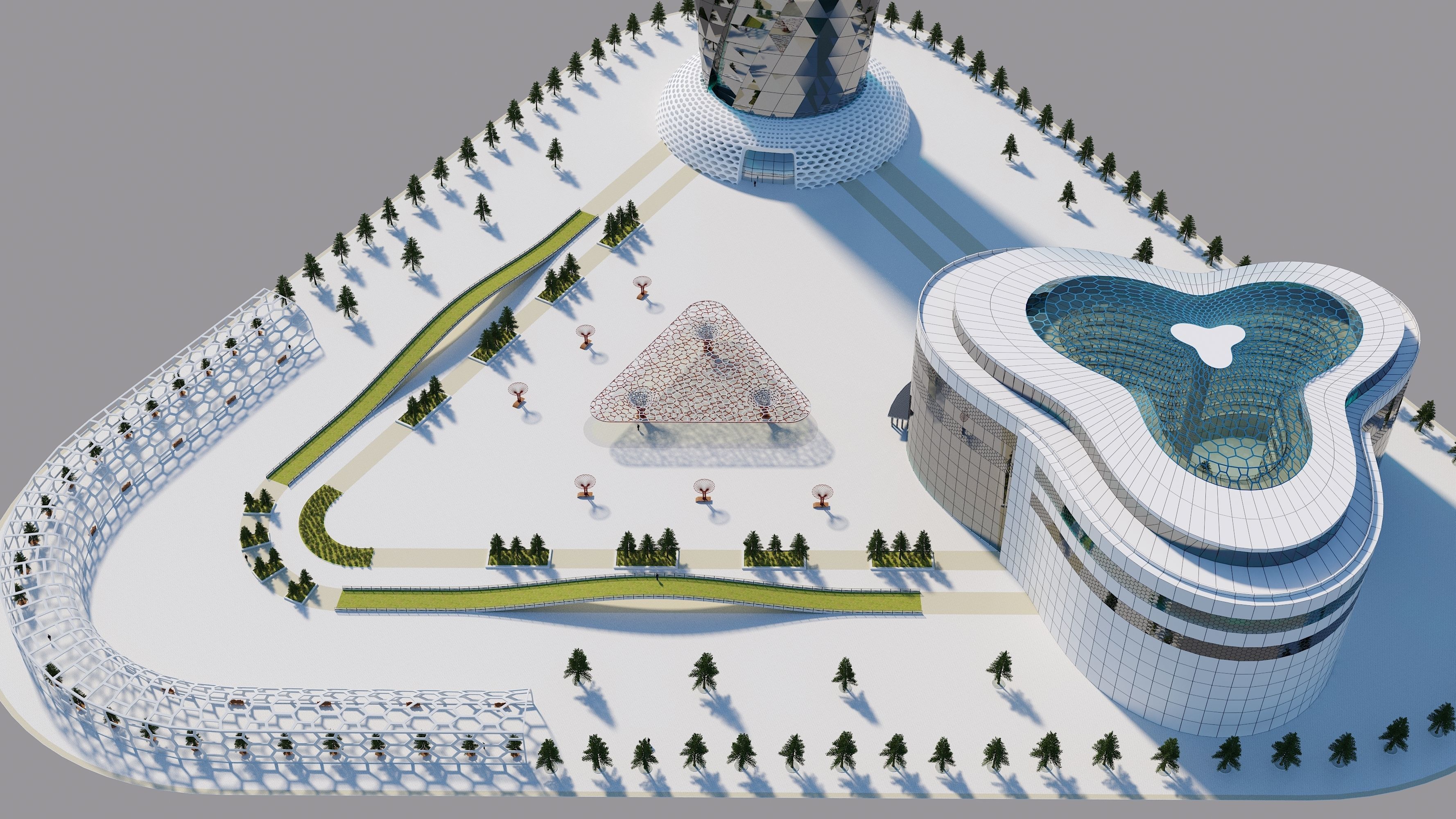 Future City Building consept 3D model_22