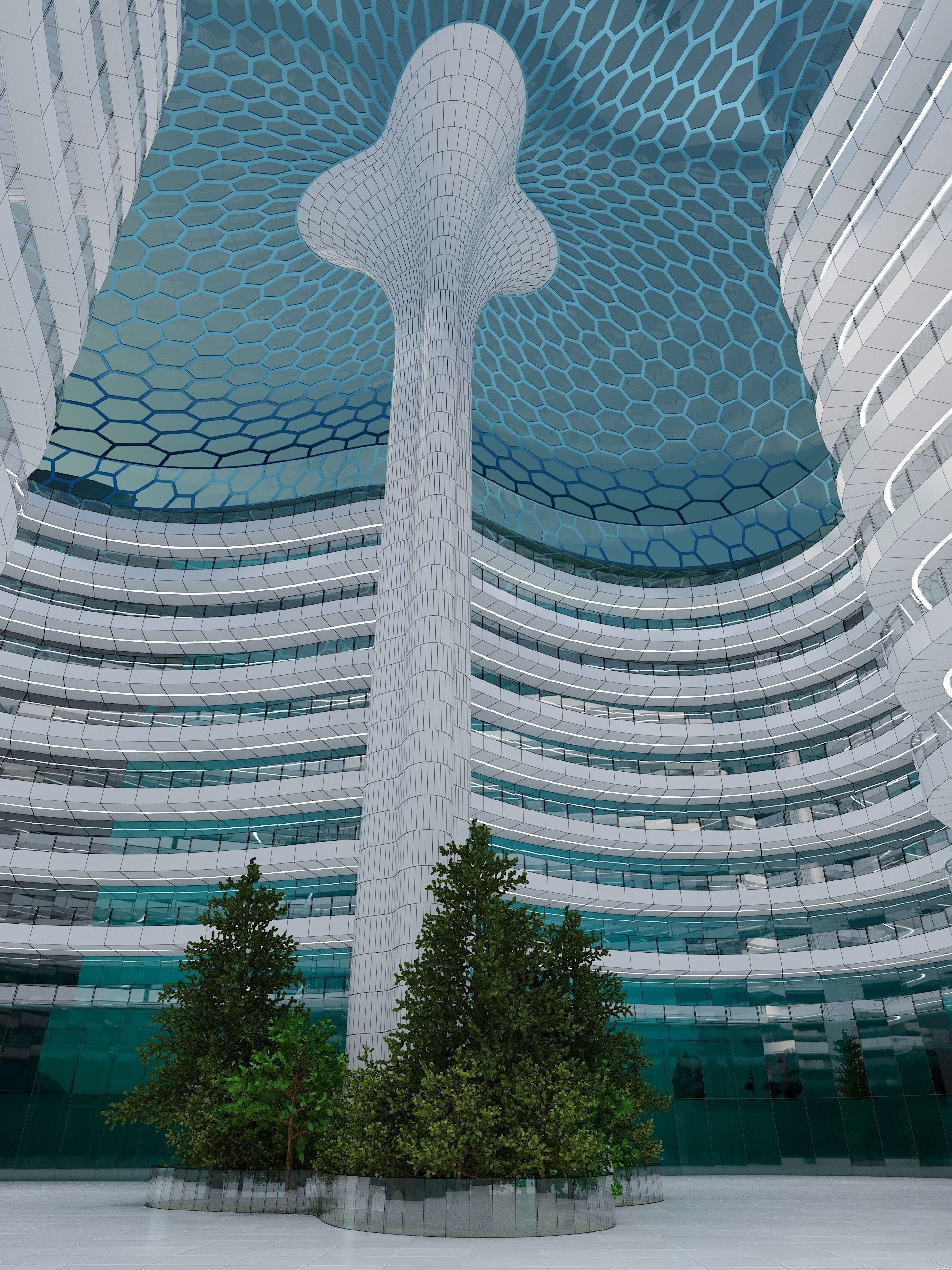 Future City Building consept 3D model_36