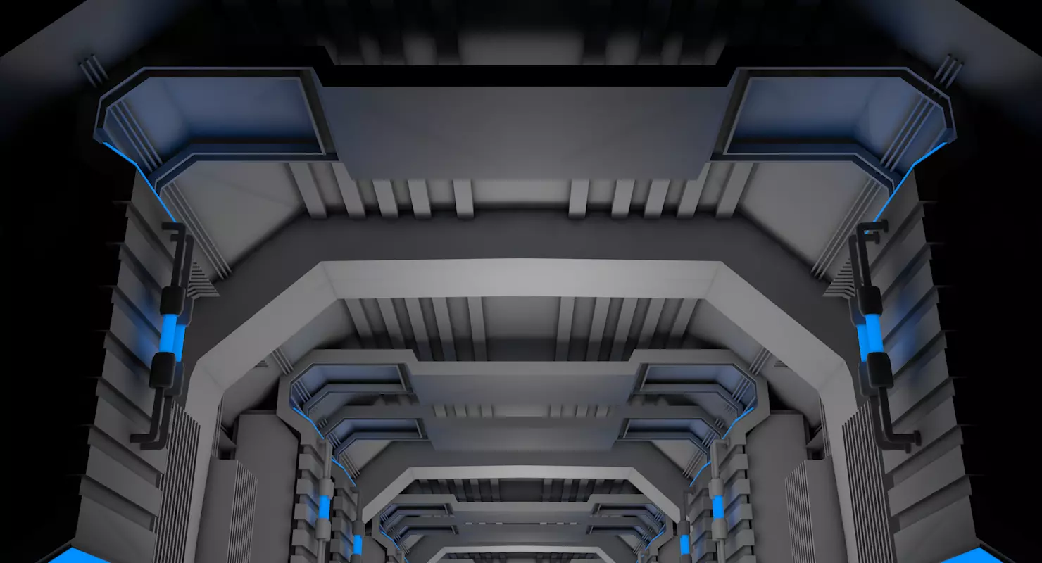 Sci Fi Corridor 3D model
