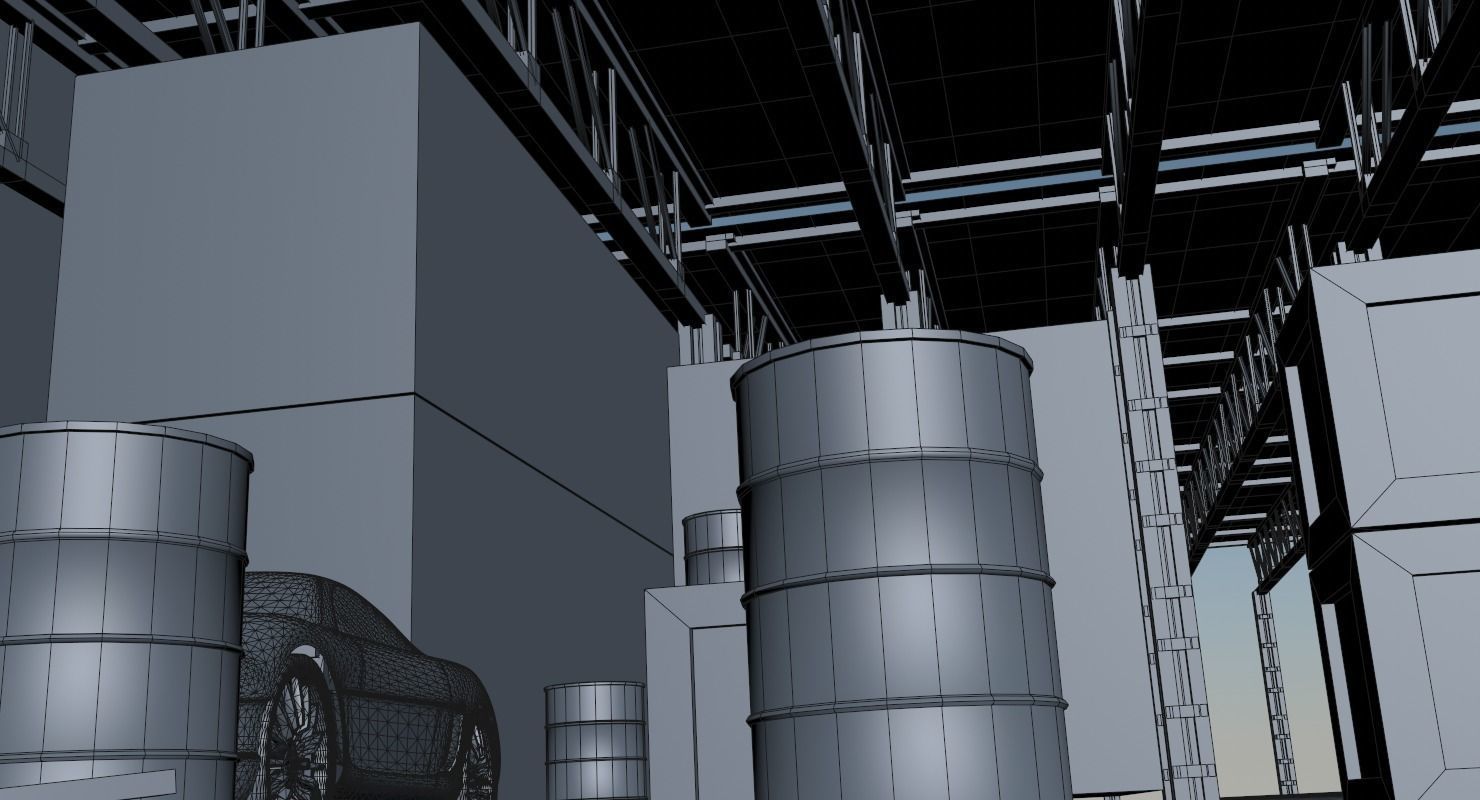 Warehouse car in Free 3D model_15