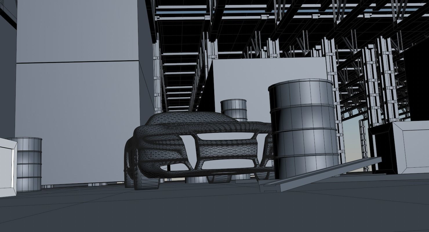 Warehouse car in Free 3D model_10