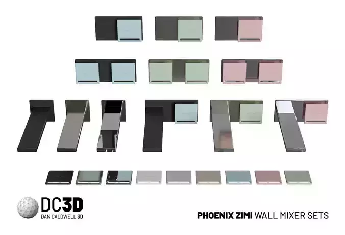 Phoenix Zimi Wall Mixer Taps