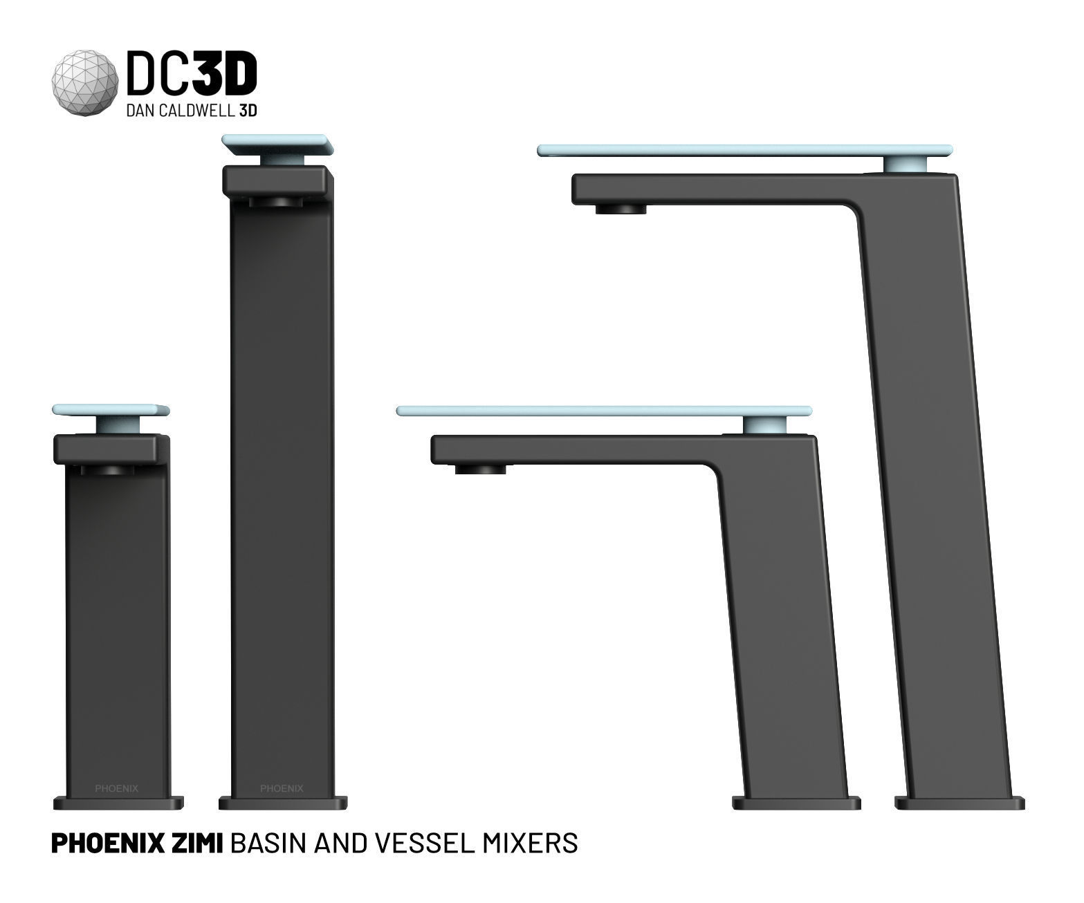 Phoenix Zimi Basin Vessel Mixer Taps 3D model_1