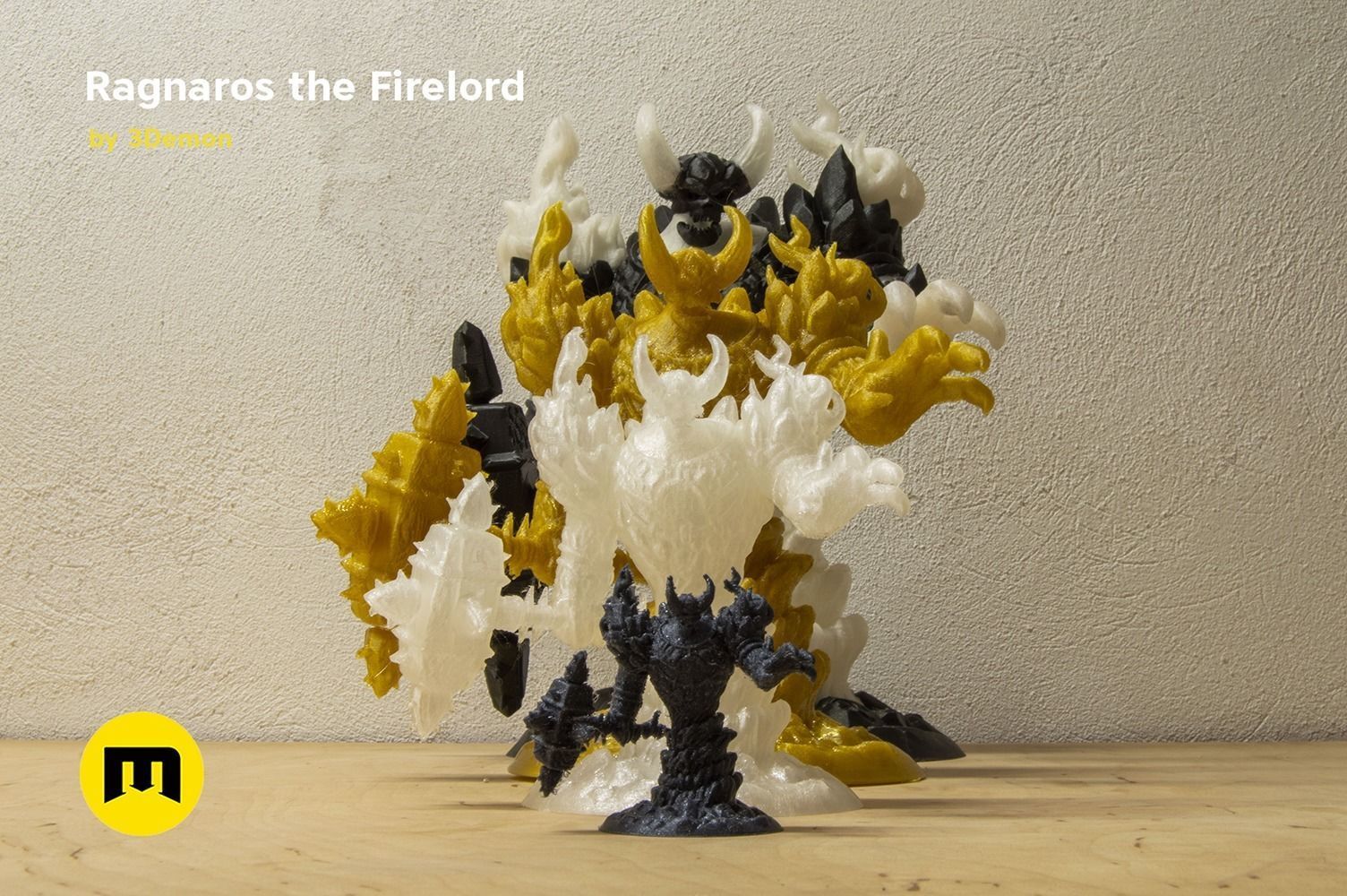 Firelord Lamp Figure Ragnaros 3D print model_46