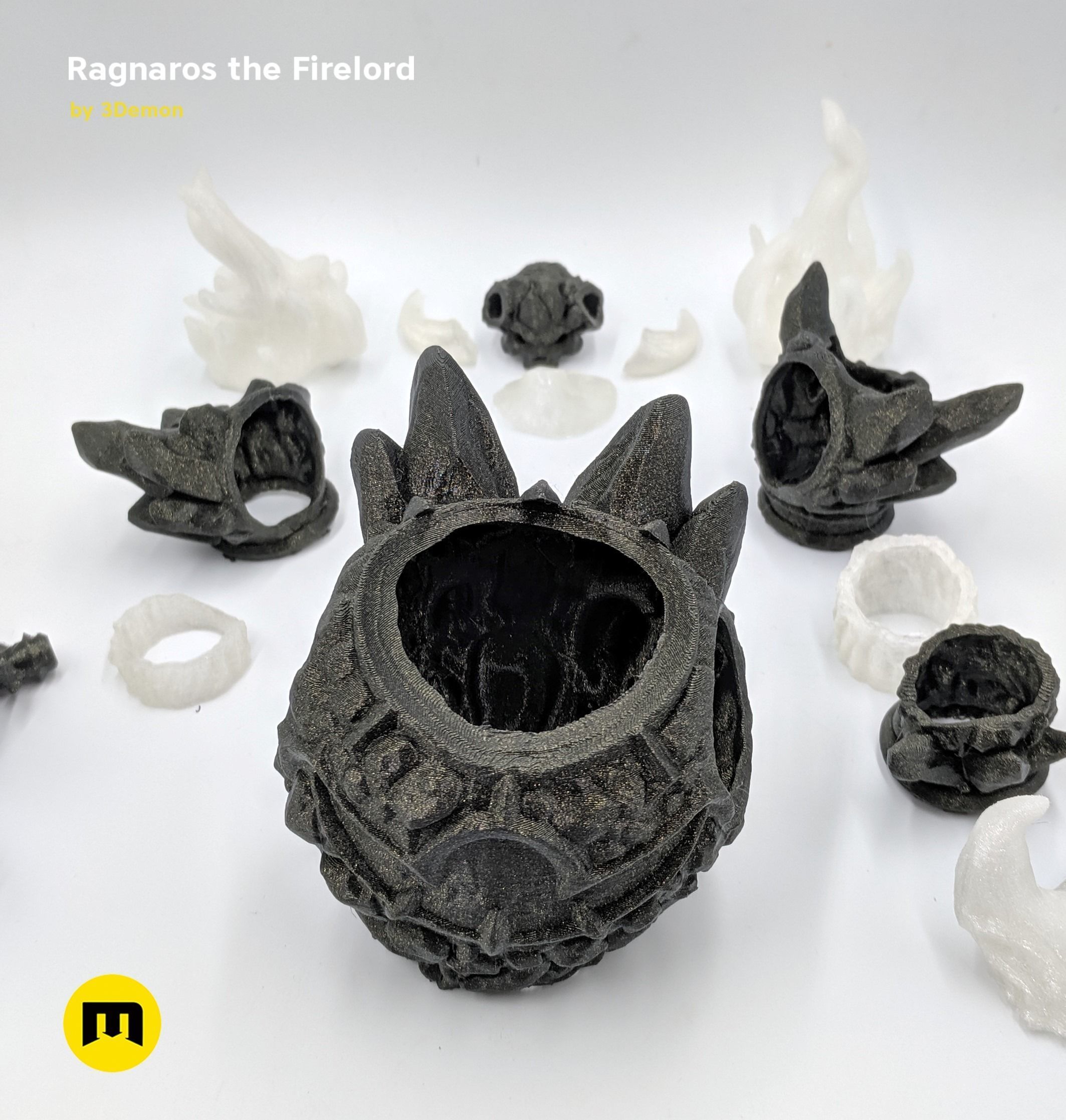 Firelord Lamp Figure Ragnaros 3D print model_21