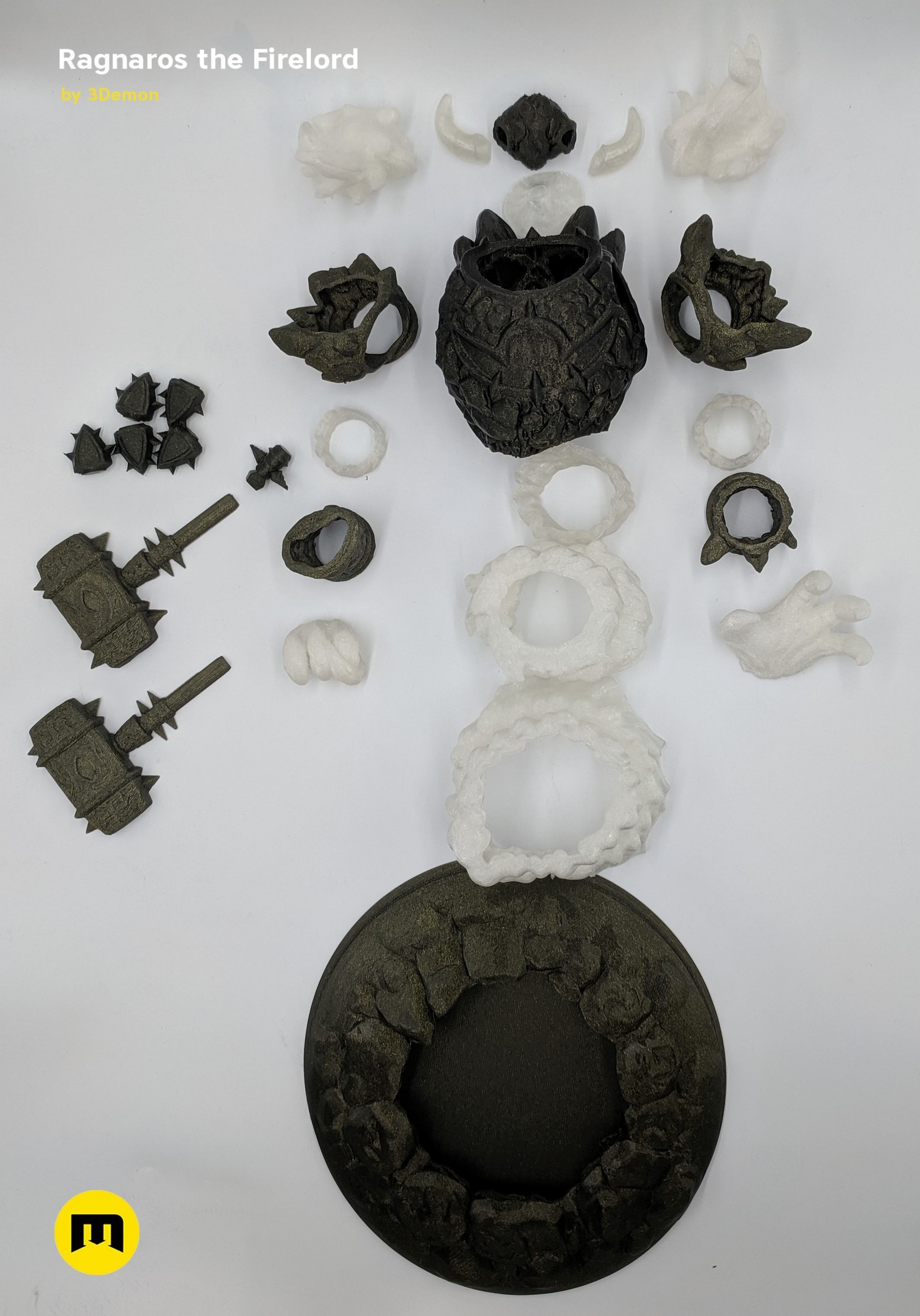 Firelord Lamp Figure Ragnaros 3D print model_13