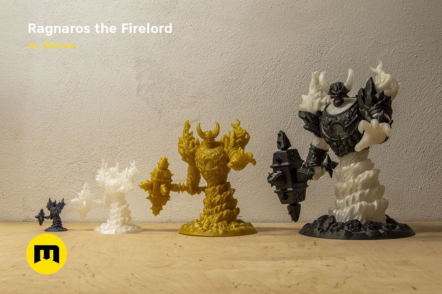 Firelord Lamp Figure Ragnaros 3D print model_45