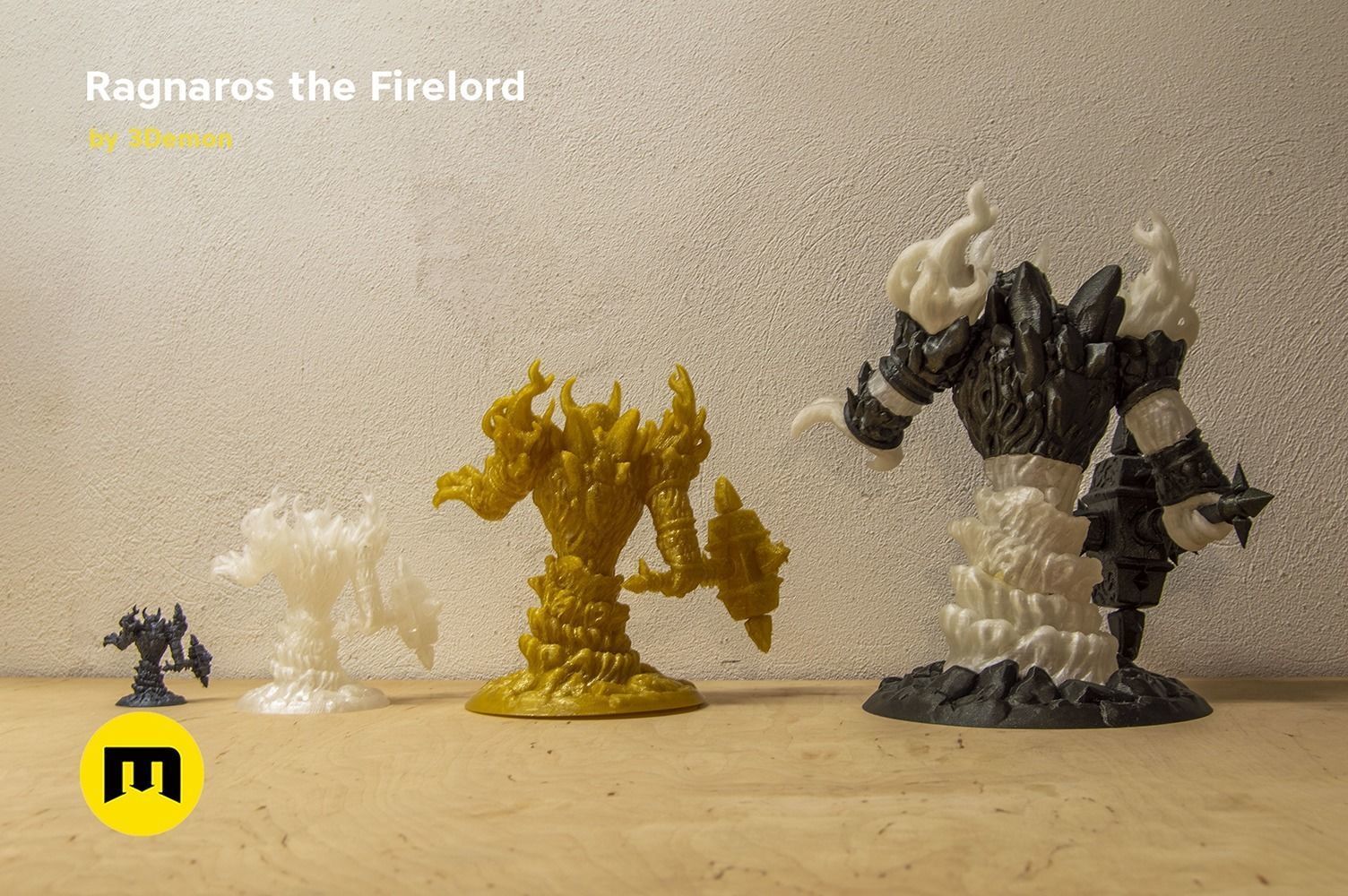Firelord Lamp Figure Ragnaros 3D print model_44