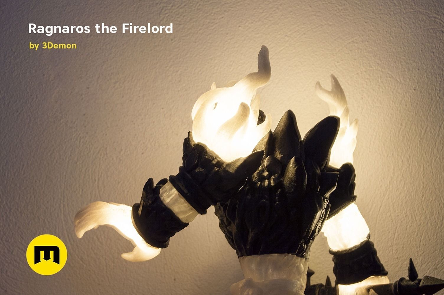 Firelord Lamp Figure Ragnaros 3D print model_11