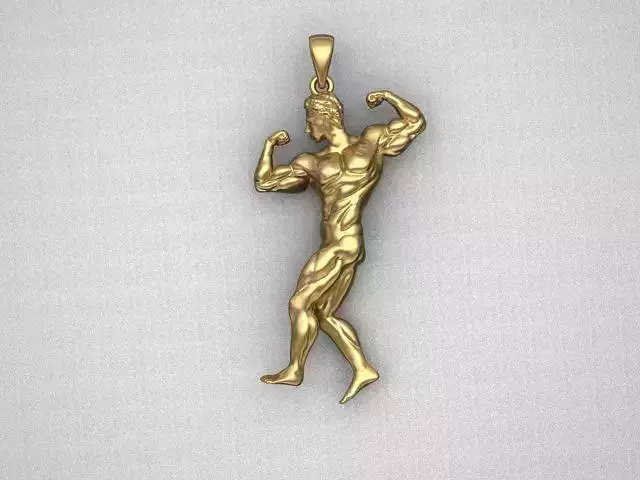 body builder pendant 3D print model