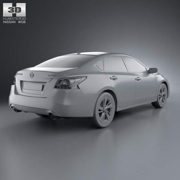 3d model nissan altima 2013 cgtrader