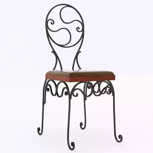 wrought iron chair