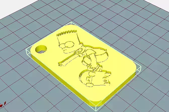 Bart Simpson Keychain