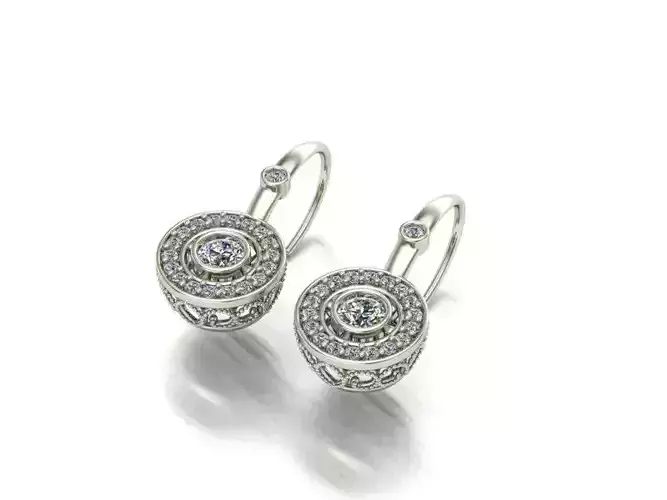 Halo earrings 3D print model