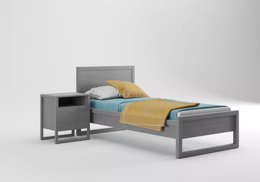 Single Bed Free 3D model_0