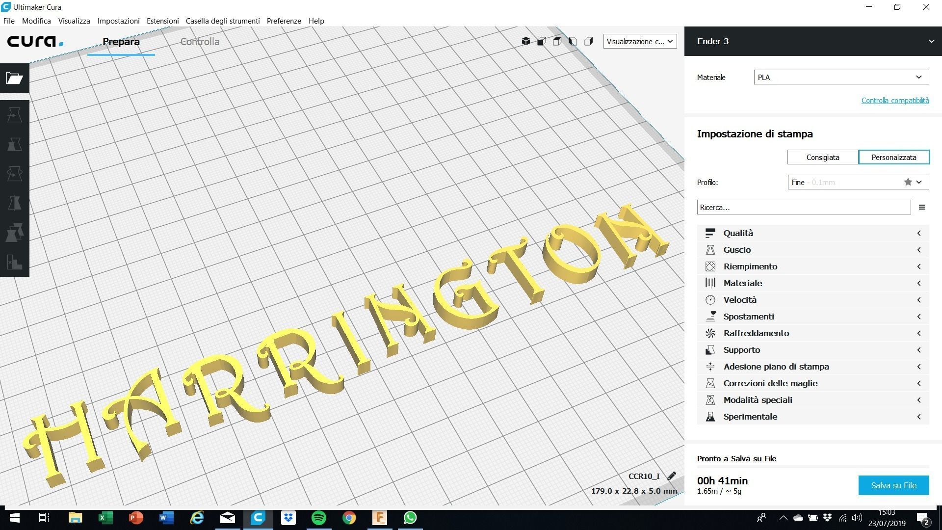 HARRINGTON FONT UPPERCASE AND LOWERCASE 3D LETTERS STL FILE 3D print model_4