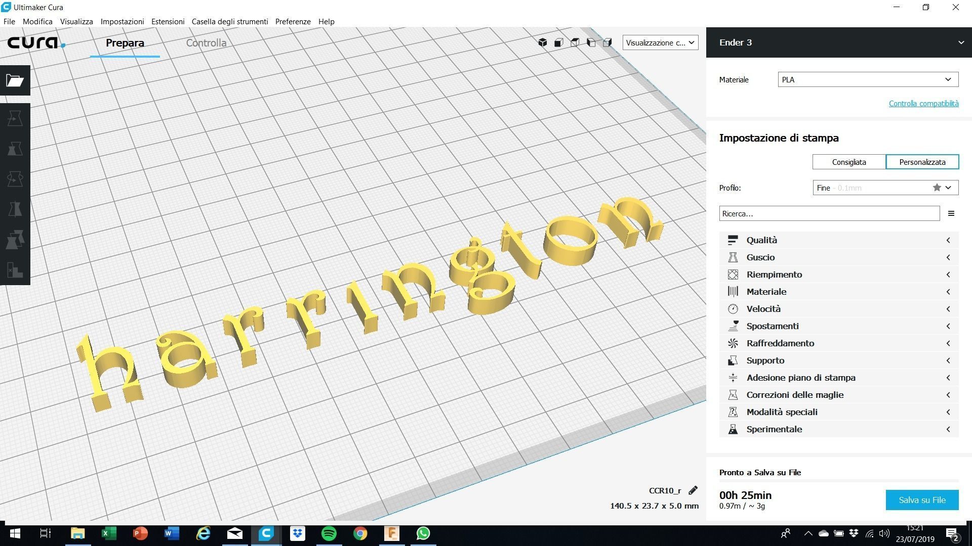 HARRINGTON FONT UPPERCASE AND LOWERCASE 3D LETTERS STL FILE 3D print model_5