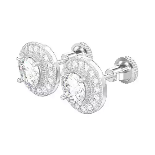 Puset earrings with gemstones