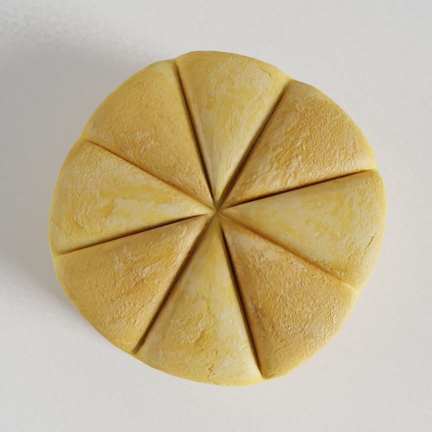 Ancient Roman Bread 3D model_1