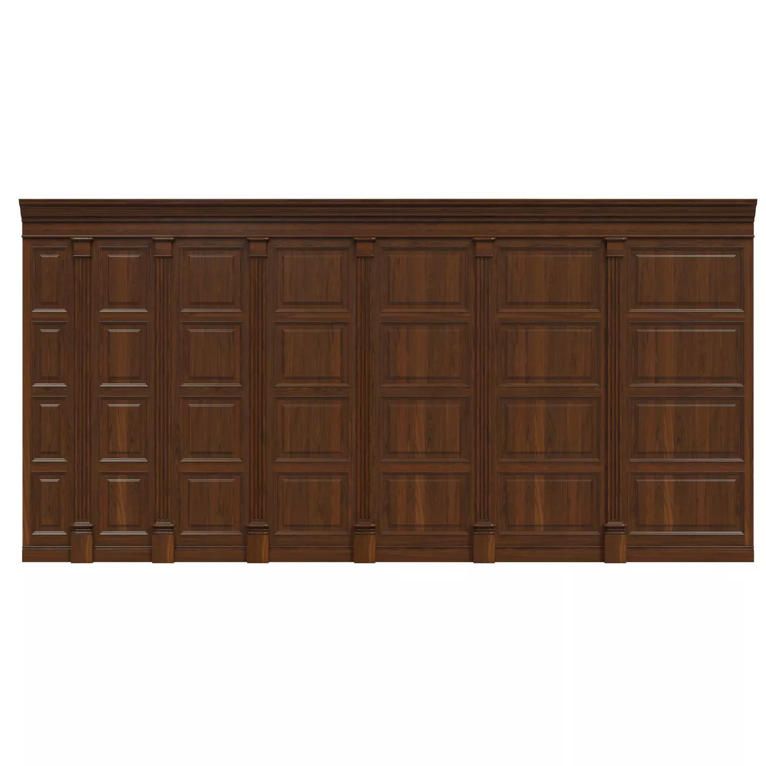 Wood panels 06 Low-poly 3D model_0