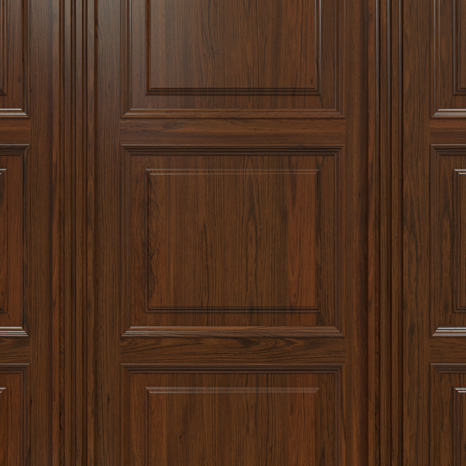 Wood panels 06 Low-poly 3D model_1