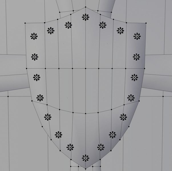 Cross Shield Low-poly 3D model_3