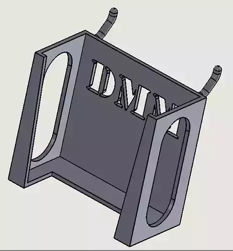 Digital Multimeter Holder for Pegboards 3D print model