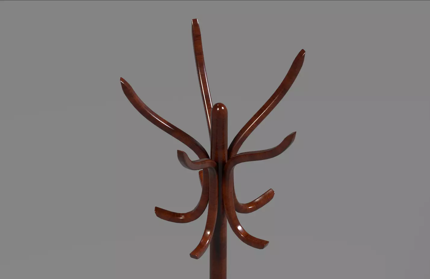 Wooden Hanger 3D model_0