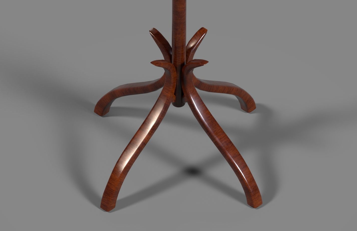 Wooden Hanger 3D model_2