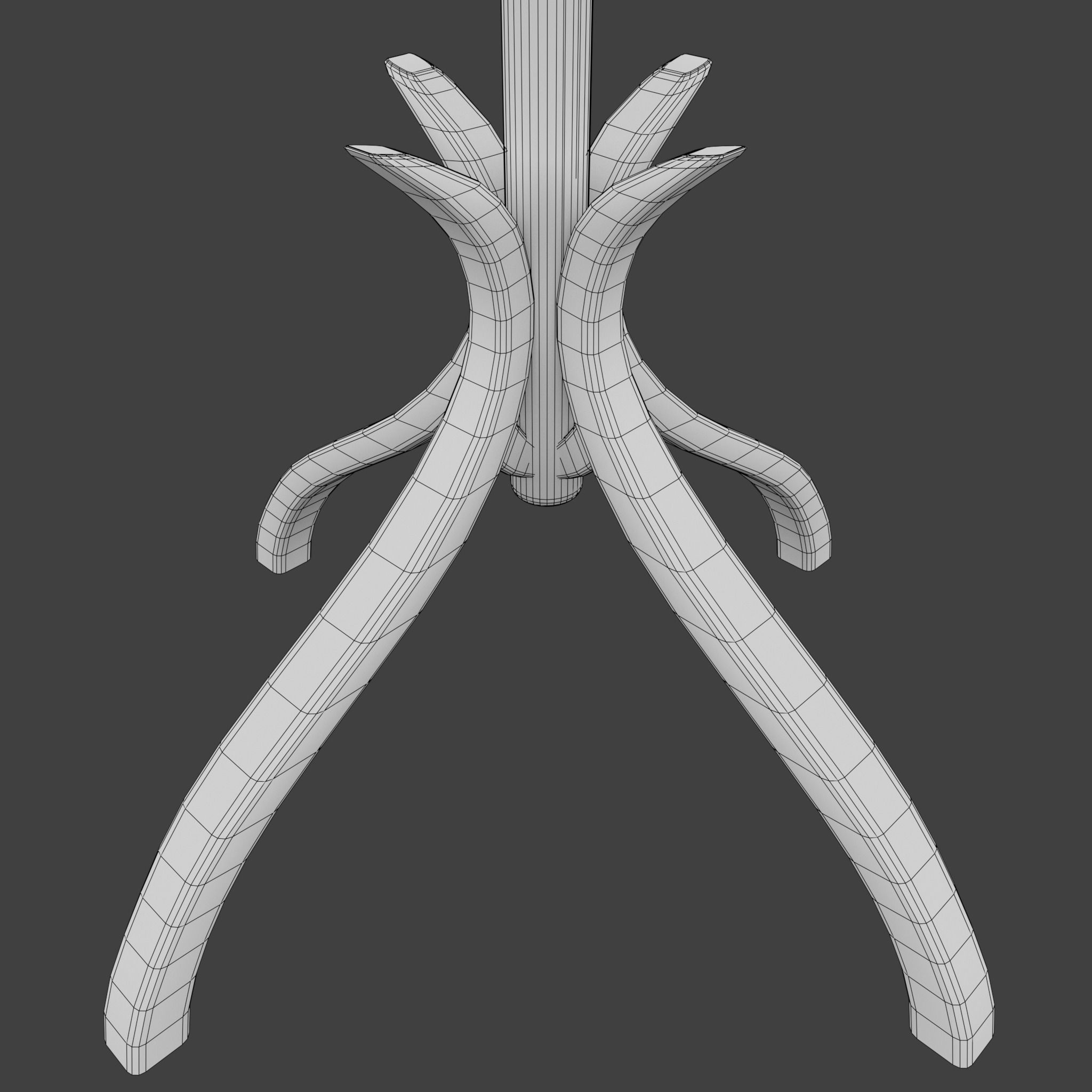 Wooden Hanger 3D model_9