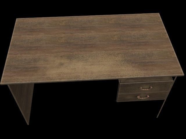 Low-poly SSSR USR Table Low-poly 3D model_2