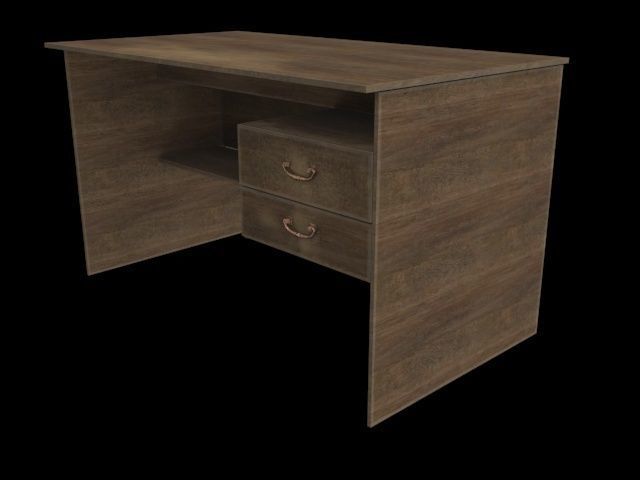 Low-poly SSSR USR Table Low-poly 3D model_1