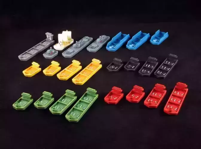 Ships and Crate - Panamax 3D print model
