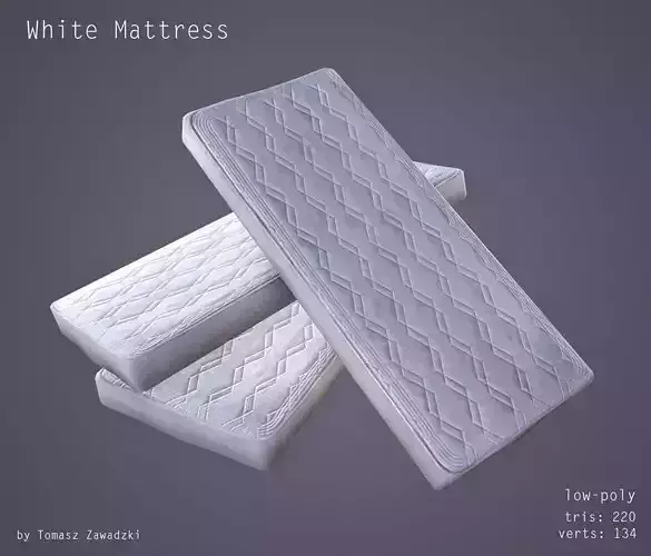 Mattress - Low Poly Low-poly 3D model