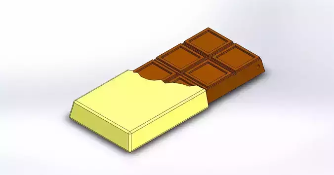 Chocolate Bar Keychain Charm