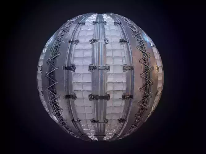 Sci-Fi Military Seamless PBR Texture 34 Texture
