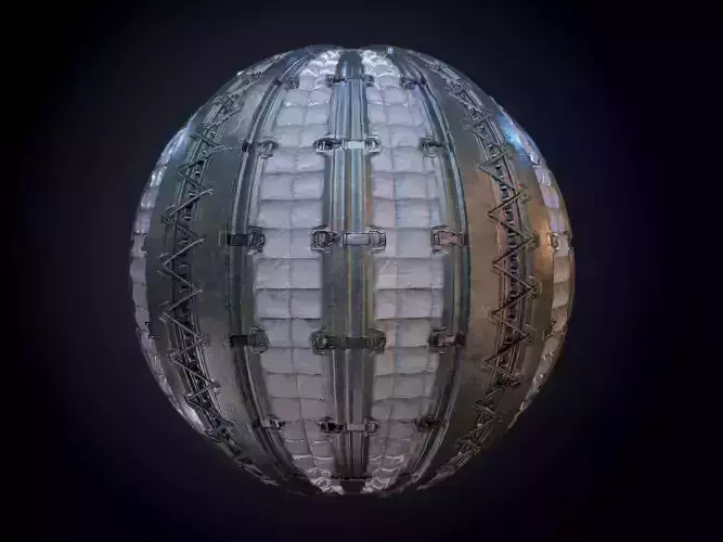 Sci-Fi Military Seamless PBR Texture 35