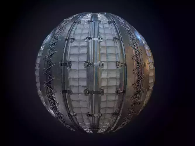 Sci-Fi Military Seamless PBR Texture 36