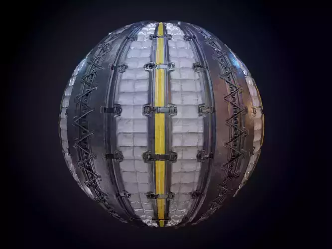 Sci-Fi Military Seamless PBR Texture 39