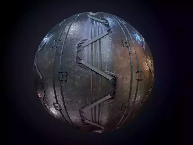Sci-Fi Military Seamless PBR Texture 54 Texture