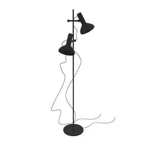 Metal floor lamp