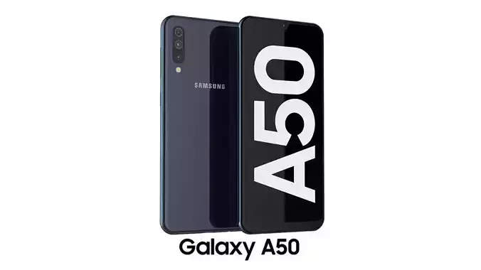 Samsung Galaxy A50 Black 3D model