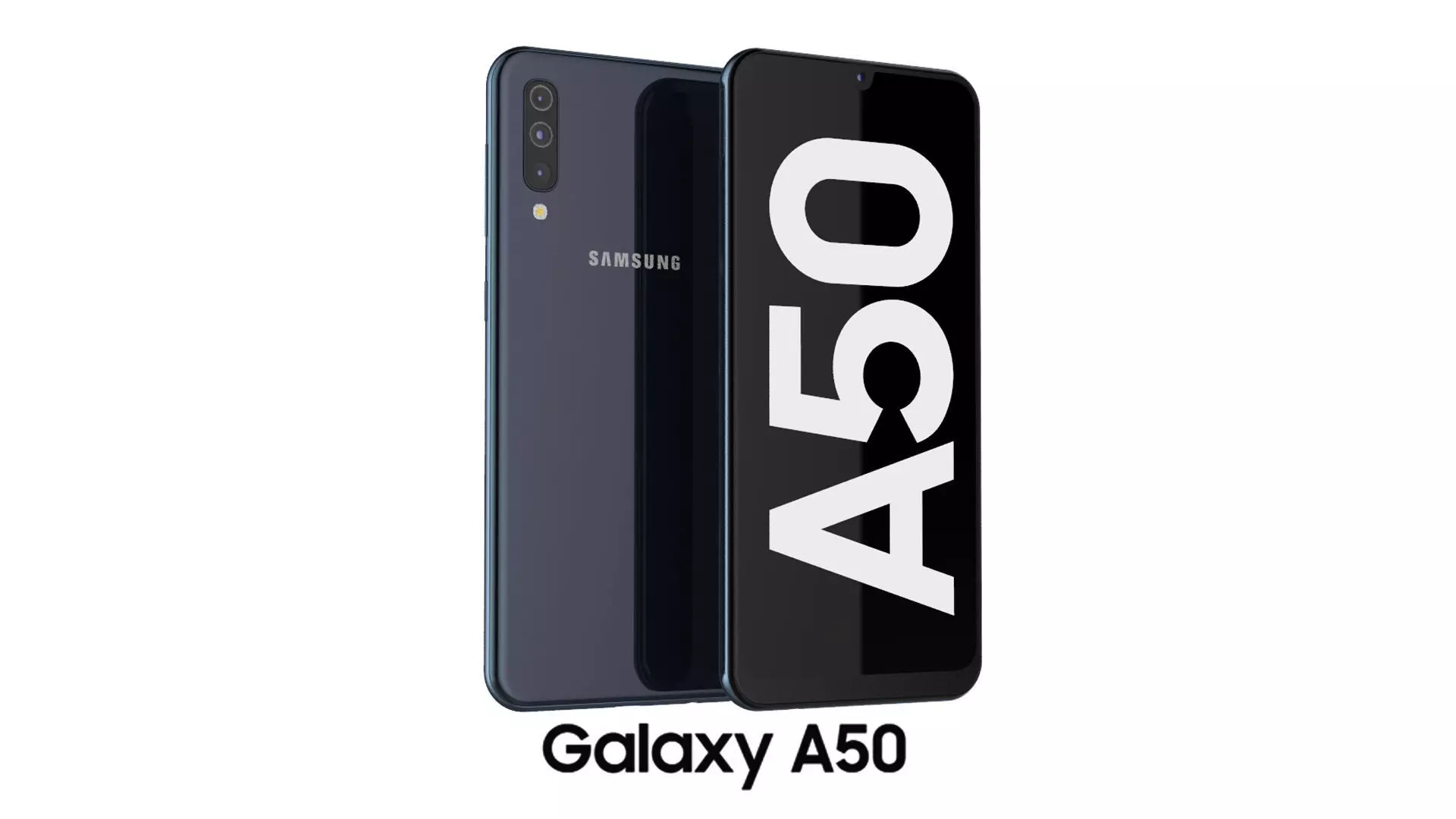 Samsung Galaxy A50 Black 3D model_0