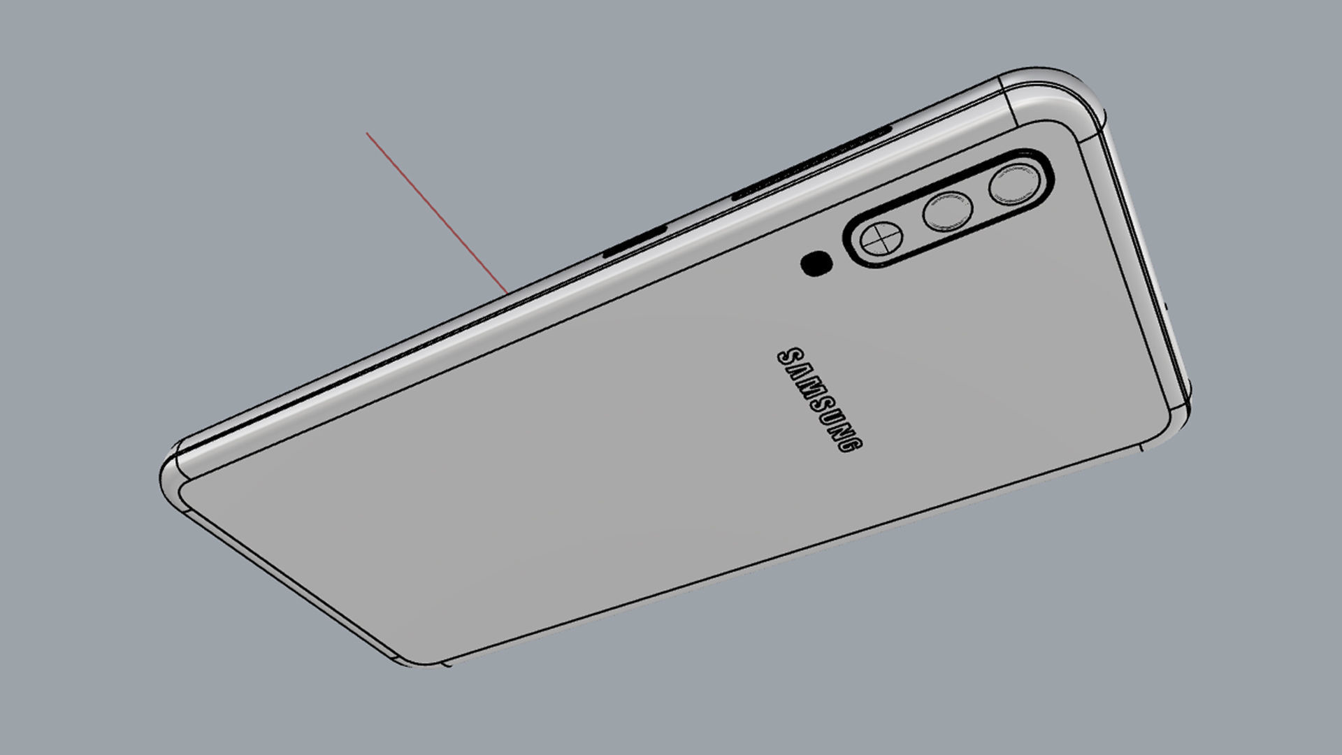 Samsung Galaxy A50 Black 3D model_23