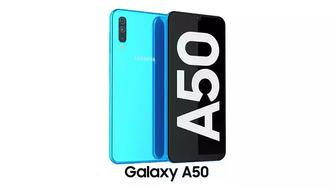Samsung Galaxy A50 Blue 3D model