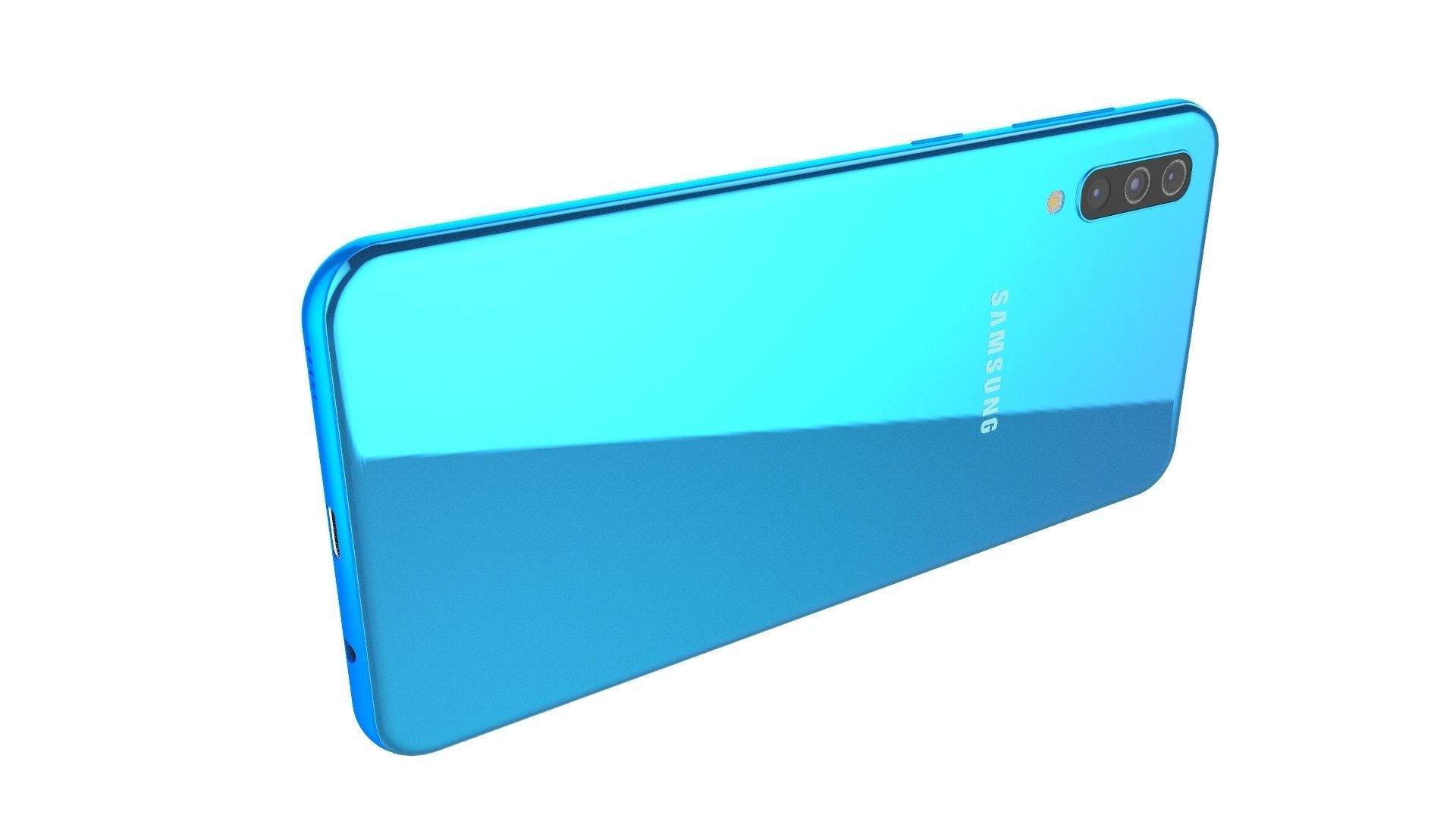 Samsung Galaxy A50 Blue 3D model_16