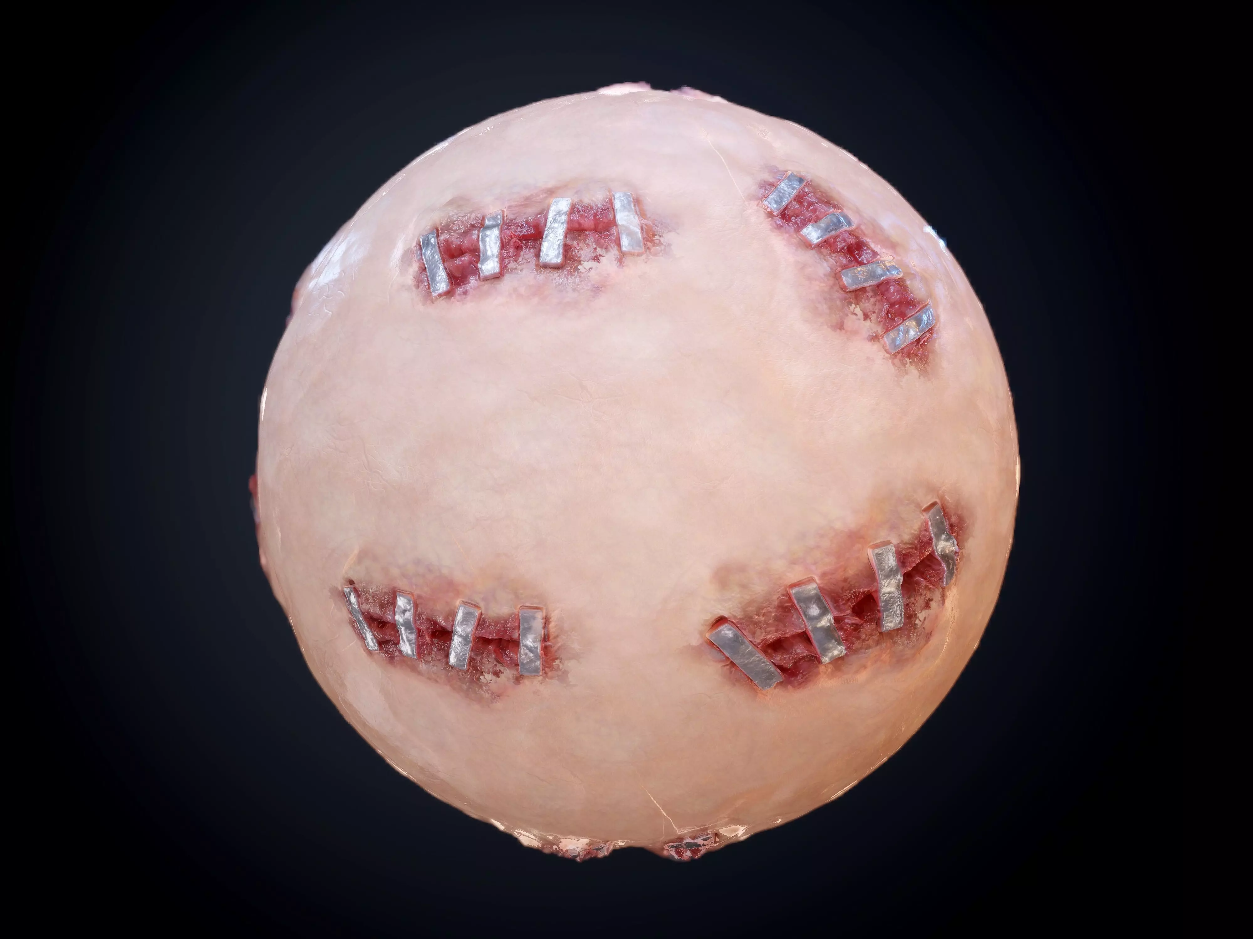 Skin Flesh Blood Cut Stitches Seamless PBR Texture 02 Texture_0