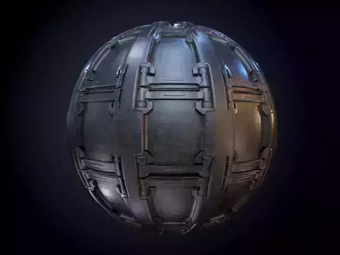 Sci-Fi Military Seamless PBR Texture 61