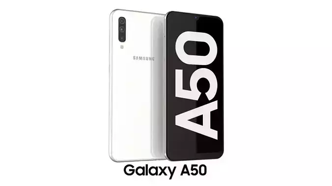 Samsung Galaxy A50 White 3D model